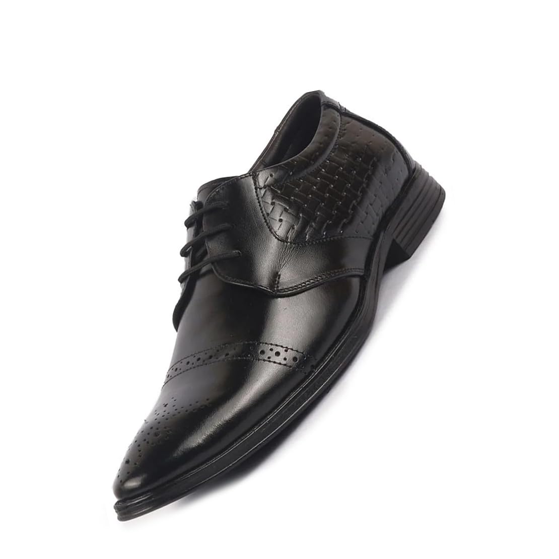 fausto Men Genuine Leather Formal Lace Up Shoes for Work | Wingtip Brogue Shoes with Anti Skid Sole-picture-12