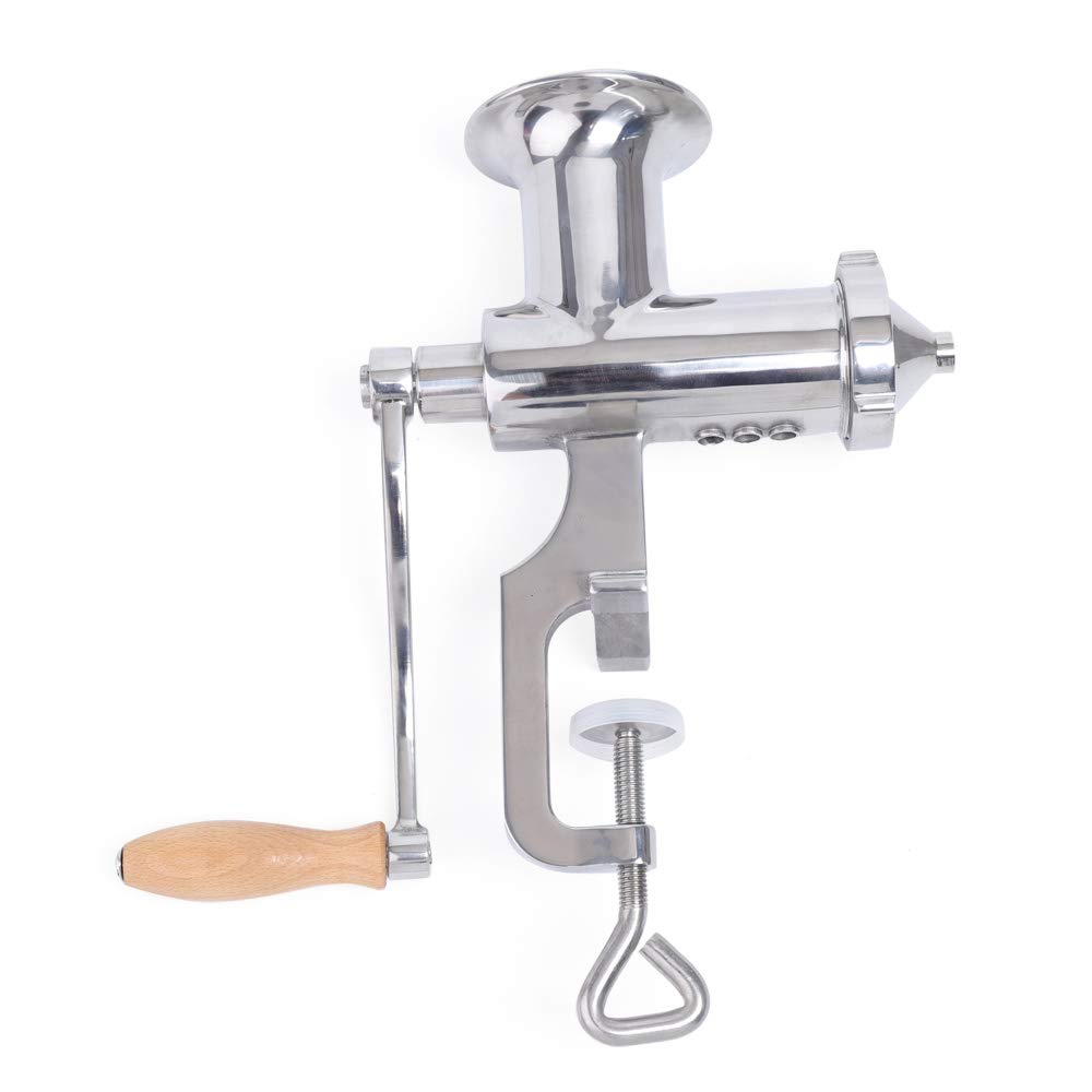 Extracteur de jus manuel en acier inoxydable - Presse-agrumes - Presse-agrumes - Avec pince à vis pour montage sur table - Pour herbe de blé et légumes à feuilles