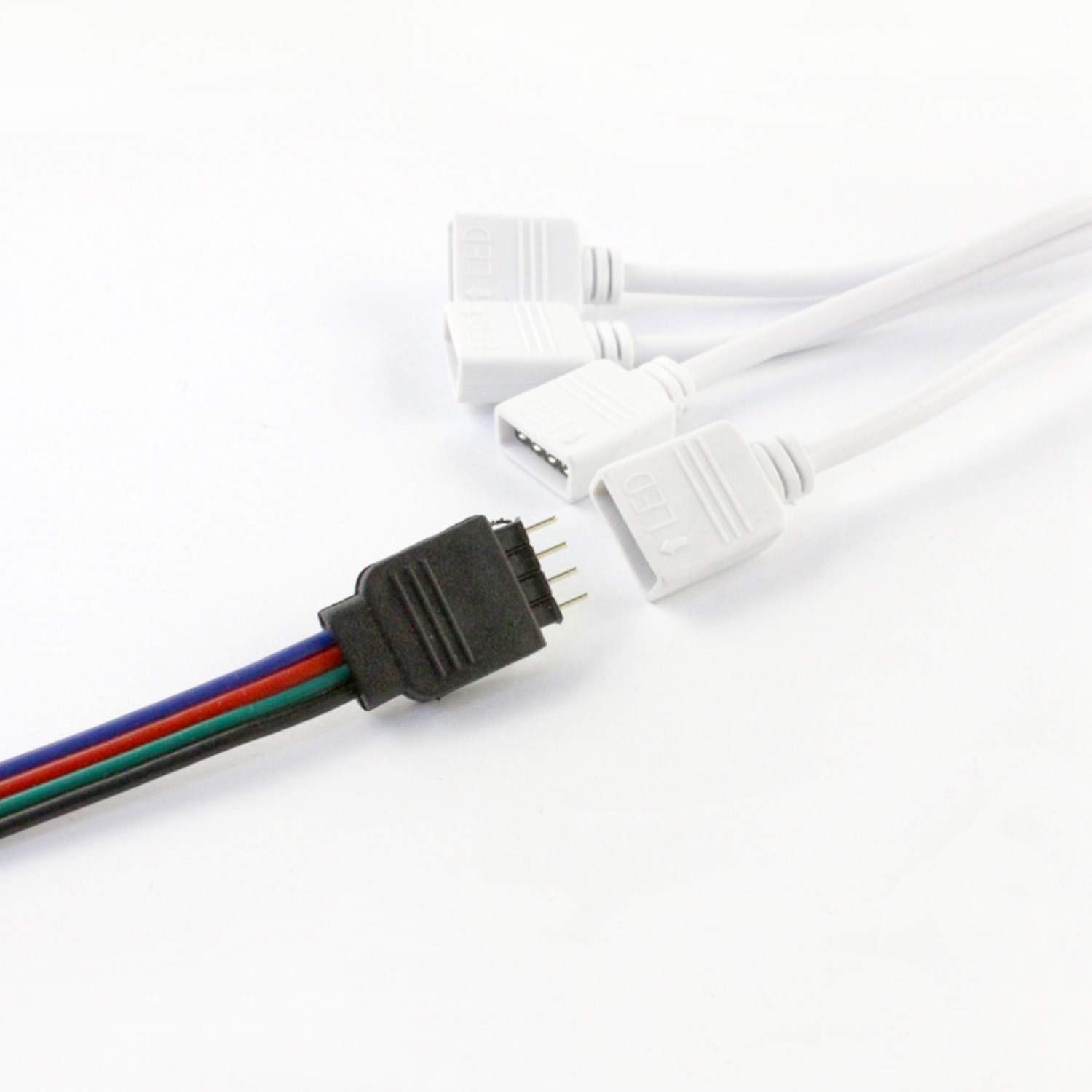 RUNCCI-YUN LED 4 pin Connettore Cavo Splitter, connettori striscia led, LED Y Splitter
