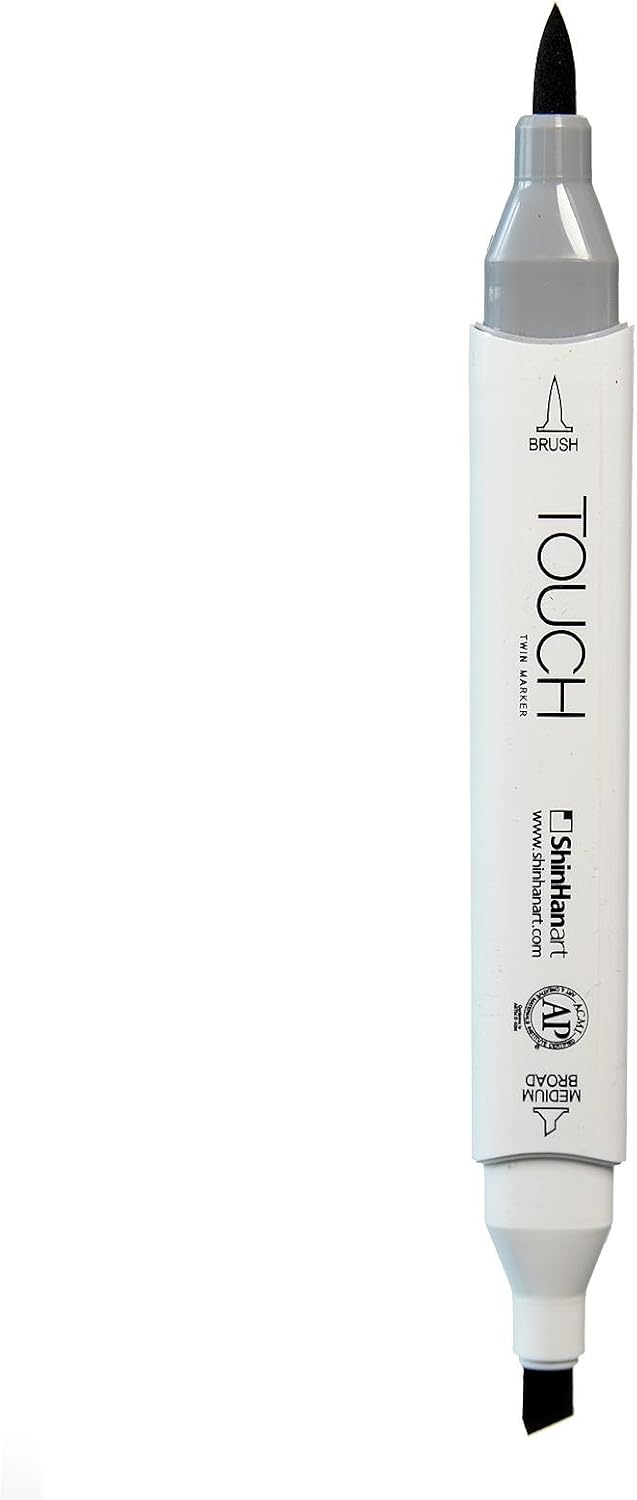 ShinHan Touch Twin Brush Markers Brick Brown BR94 [Pack of 3 ]