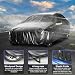 Funda para Coche Exterior Negra 210T Impermeable Lona para Coche Cubierta Coche...