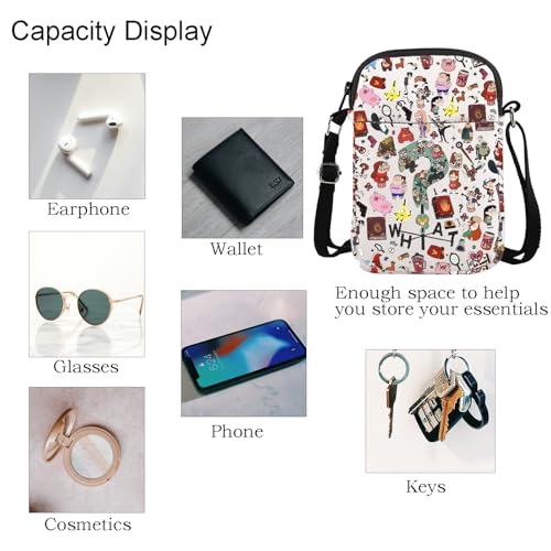 Cartoon Movie Inspired Crossbody Bag Waddles Pig Lover Gift Mabel & Dipper Twins Grocery Bag Bill Fans Gift4