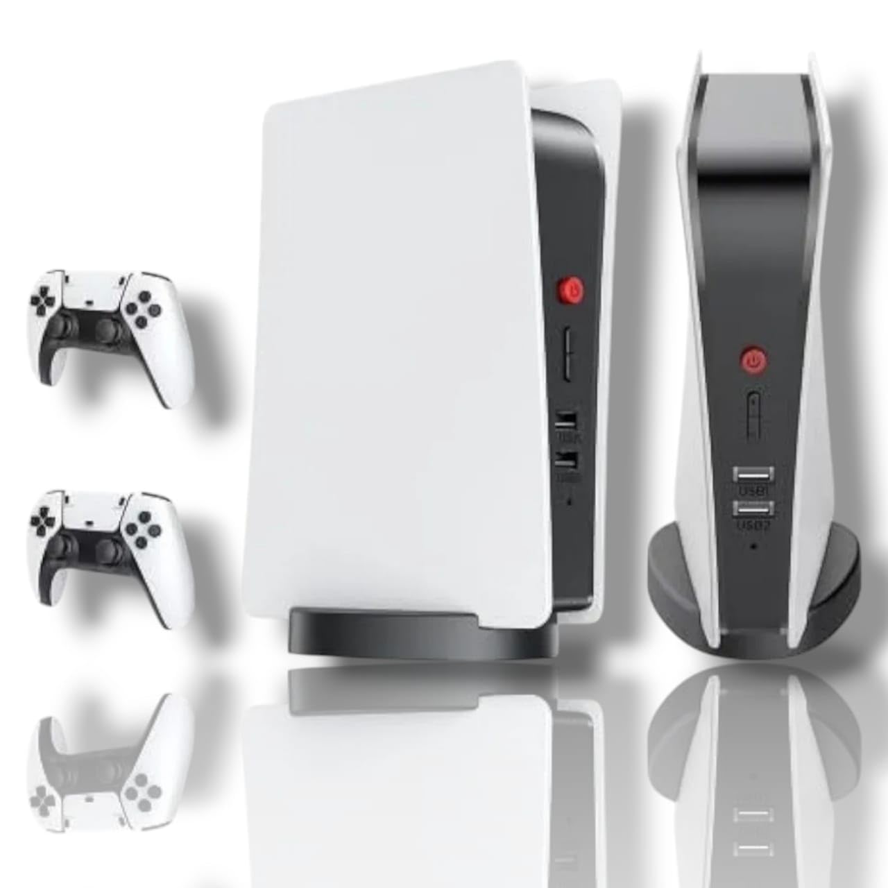 GAME GURU M5 4K Retro Video Game Console - 15,000+ Free Games, Plug & Play TV Gaming Box with 2 Wireless Controllers, HDMI Output, Lightweight Design, Compatible with PS-1/CPS/FC/GBA/Arcade Games 3