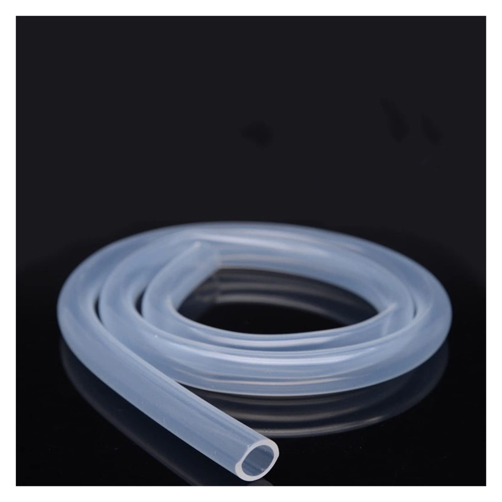ACICS Manguera de goma de tubo de silicona transparente, 4, 5, 6, 8, 10 y 12mm de diámetro, manguera de leche Flexible, tubo de cerveza, Gel de sílice(7x12mm,5m)