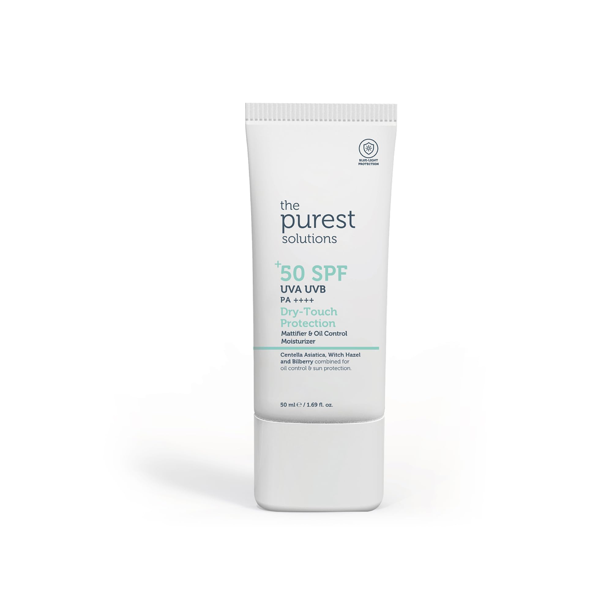 The Purest Solutions, Yağlı ve Karma Ciltler İçin Matlaştırıcı Güneş Koruyucu Krem SPF 50, 50 ml