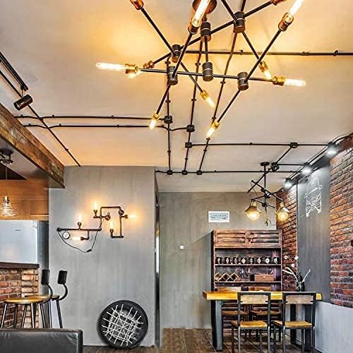 Miniatura 6 de YFXRLIGHT Bombillas LED Edison tubulares de 6 W regulables de color ámbar, bombillas LED T10 de 2200 K suaves y cálidas, equivalente a bombilla de