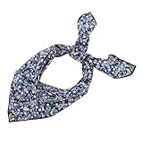 Gsyziux Cotton Bandanas for Women, Floral Square Scarf, Versatile Head Hair Bandanas, Fashion Neck Scarf for Daily Use (Floral 10)