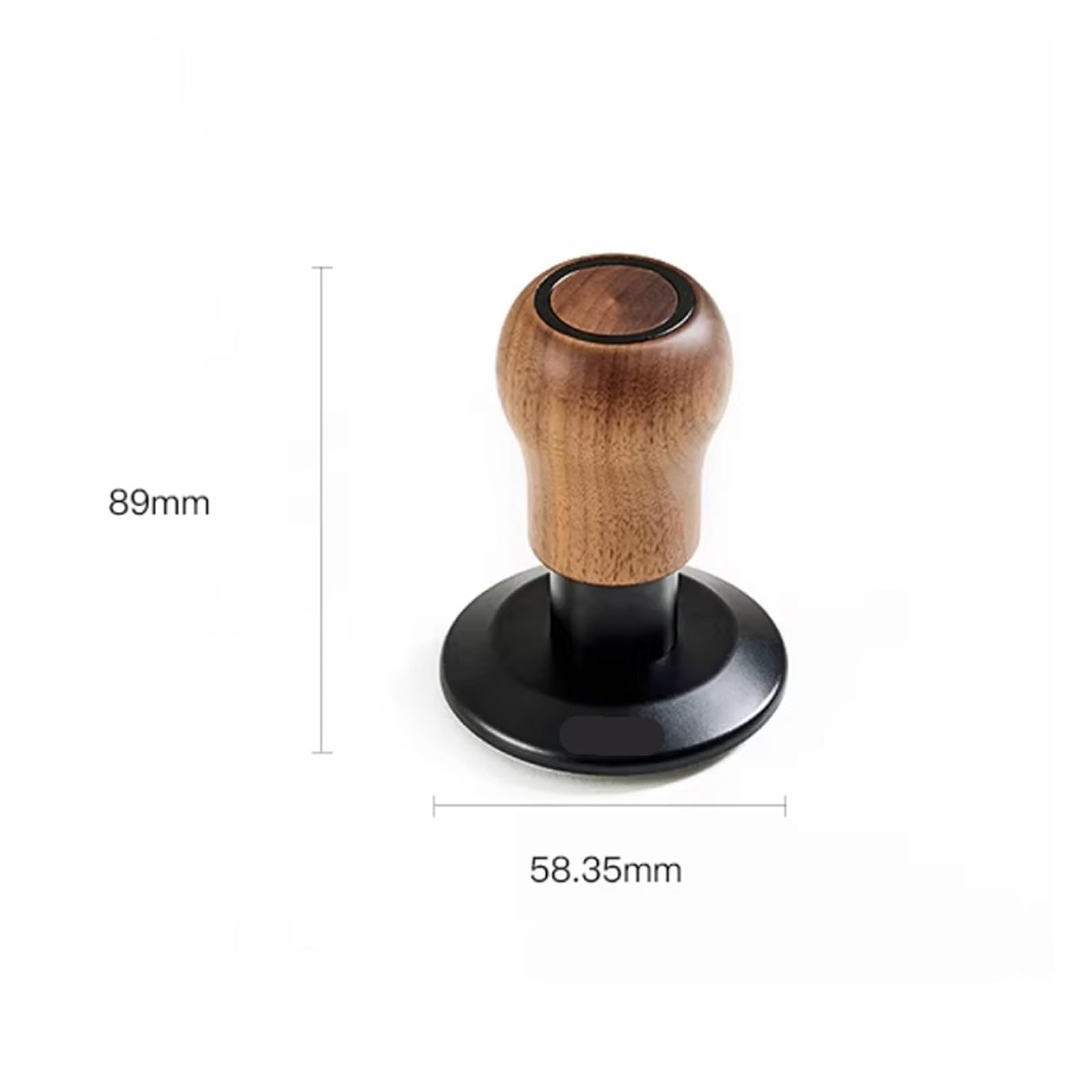 Accesorio For Máquina De Café Tamper Con Resorte Y Mango De Madera. Compatible Con WPM De 58 Mm.