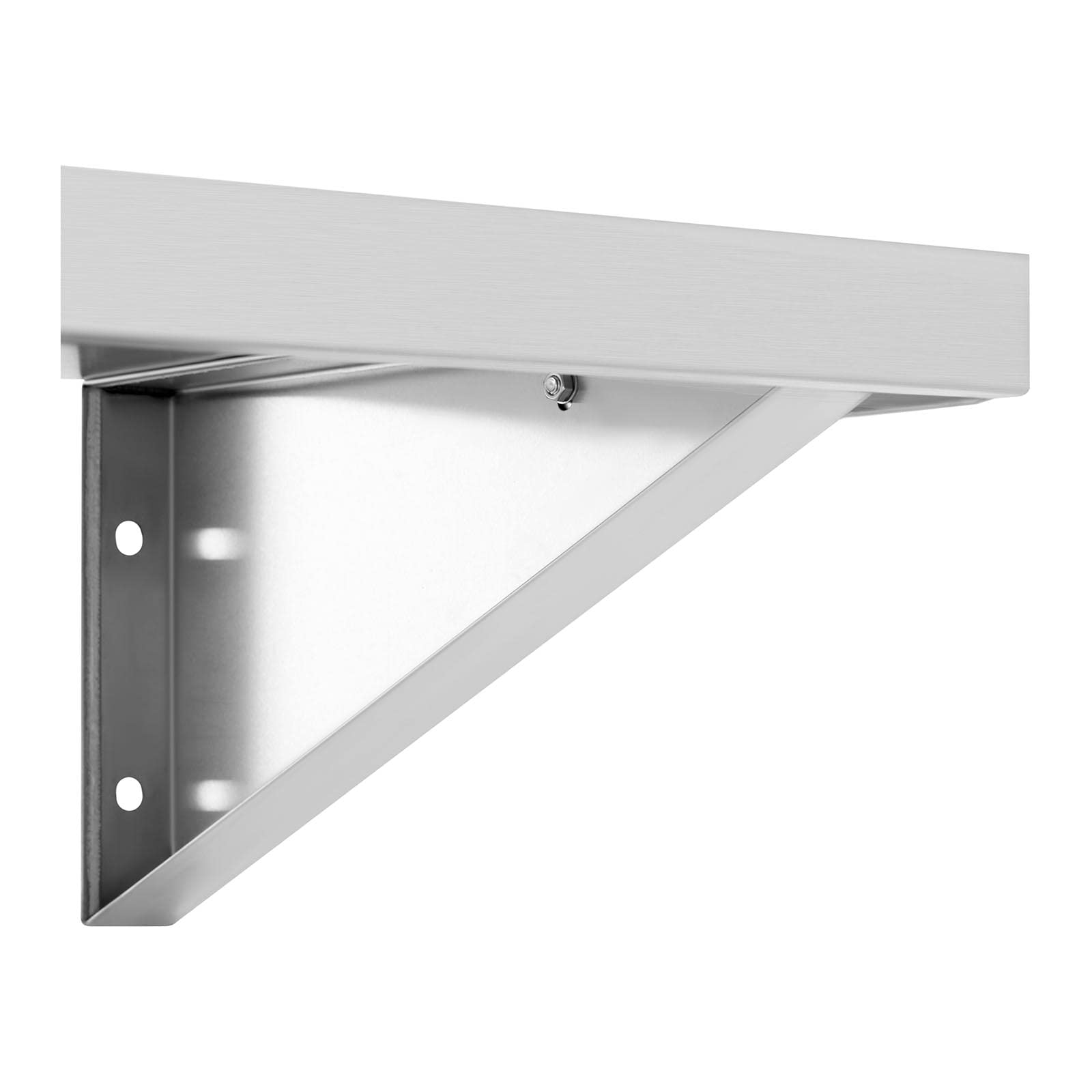 Royal Catering RCWR-120.1 - Mensola da parete in acciaio INOX, 120 x 40 cm, portata fino a 80 kg