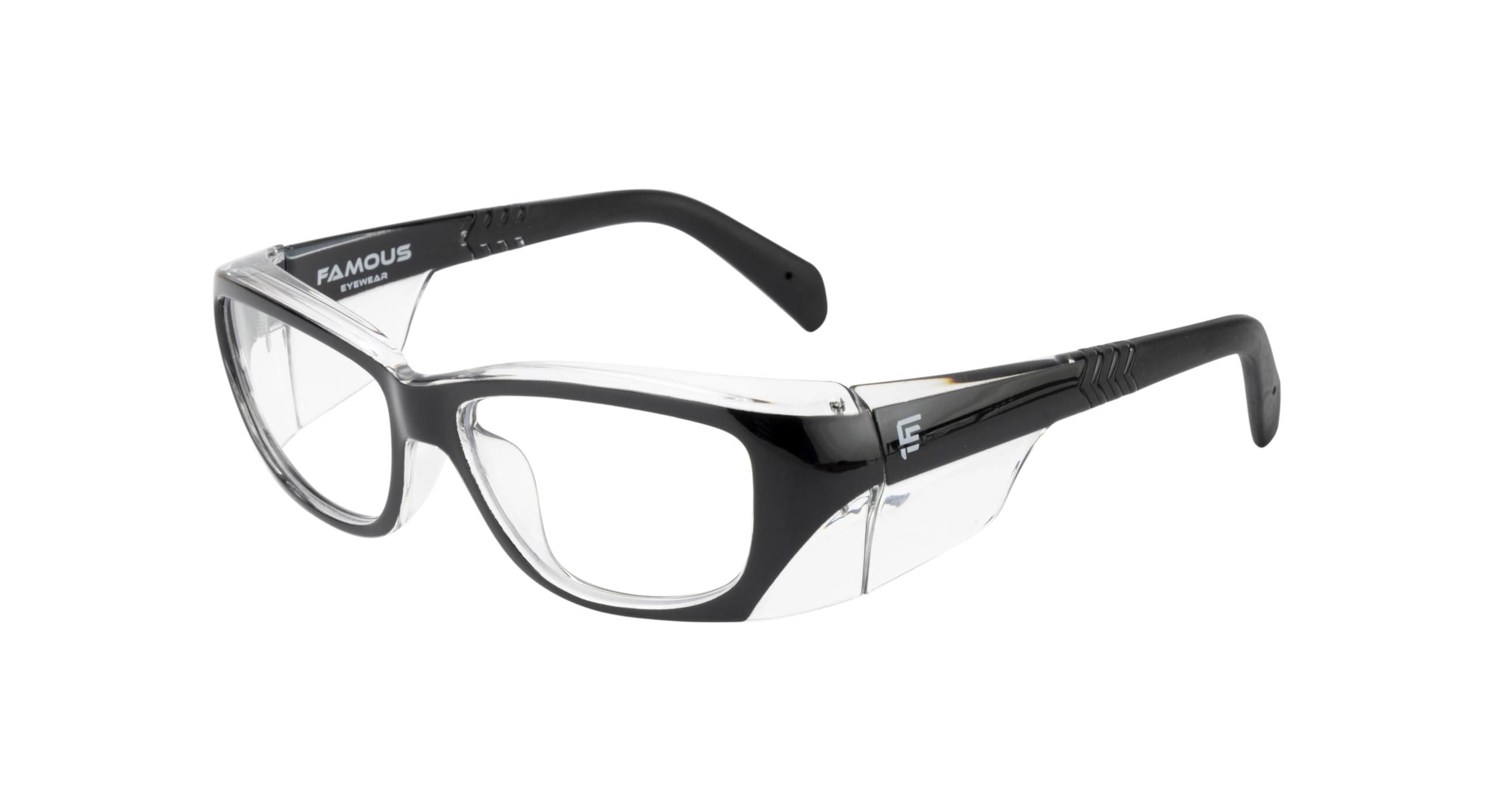FAMOUS Prescription safety eyeglass frames for men and women polycarbonate material zero power lens crystal clear side shield (B0DBMJ5PB3) Amazon Price History, Amazon Price Tracker