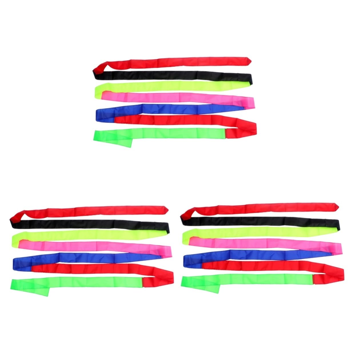 KONTONTY 3pcs 10m DIY Kite Tail Streamers Rainbow Twirler Kite Tails for Flying