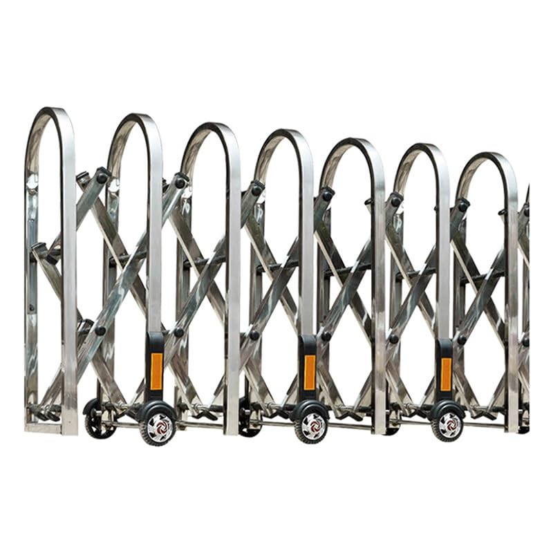 Barrière de sécurité extensible, 90,2 cm de haut, barrière d'allée rétractable, portail pliable portable pour une utilisation en extérieur – Idéal pour le stationnement et la construction de routes