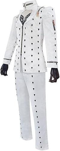 Miniatura 4 de Weixu Disfraz de cosplay de viento dorado, traje de punto negro, uniforme de Halloween para mujeres y hombres