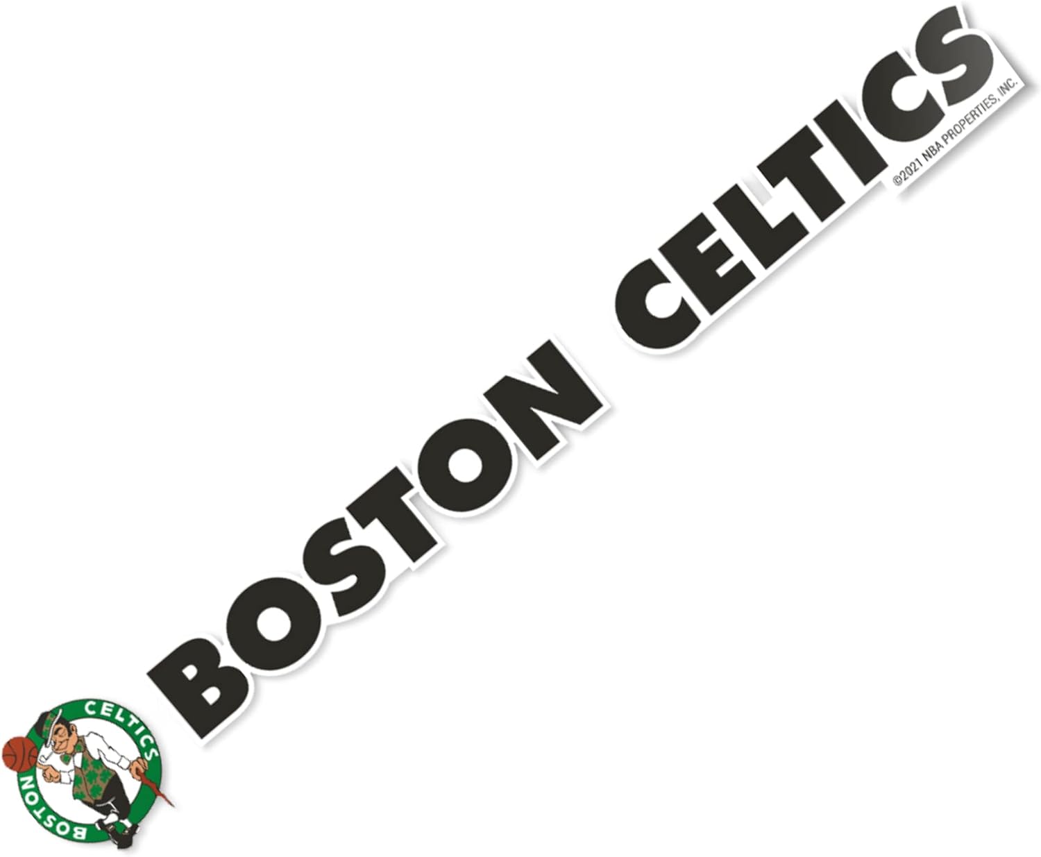 Desert Cactus Boston Celtics Sticker NBA Name Logo Vinyl Decal Laptop Water Bottle Car Scrapbook (8 Inch Sticker)