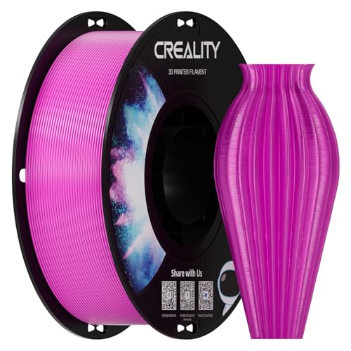 Image of Creality PETG Filament 1.75, 3D Printer Filament, Excellent Toughness High Precision, Odorless Non-Toxic Moistureproof, 1kg(2.2lbs) Glossy 3D Printing Filament for 3D Printer (Magenta)
