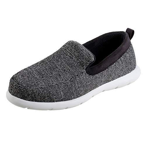 isotoner Zenz Men's Sport Knit Moccasin, Slip-on Shoe