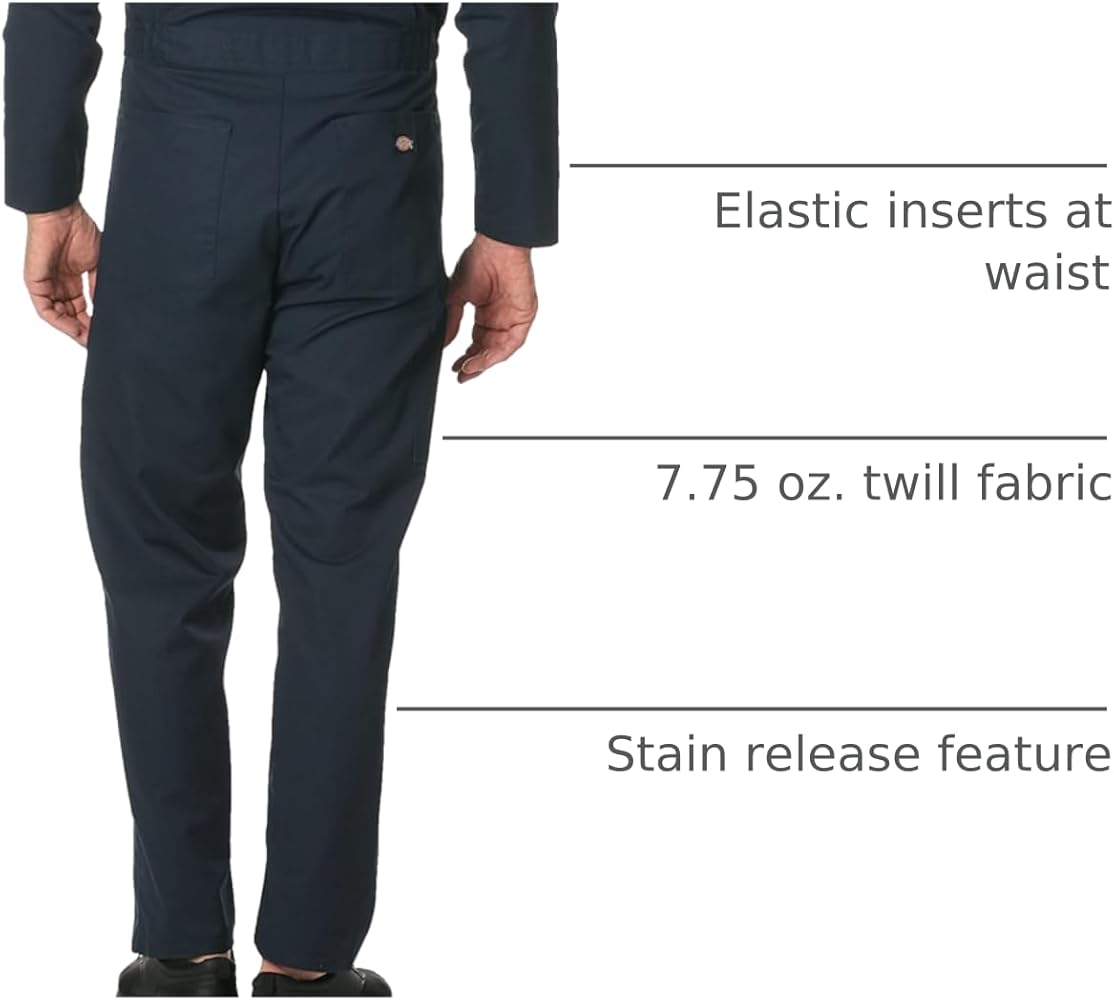 Amazon.com: Dickies Men's Basic Blended Coverall, Dark Navy