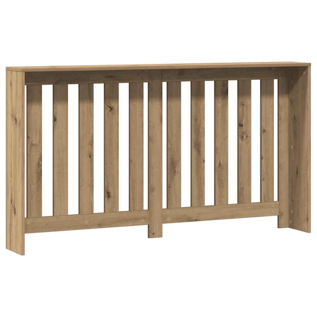 vidaXL Heizkörperverkleidung, Heizungsverkleidung Modernes Latten-Design, Heizkörperabdeckung für Wohnzimmer, Heizungsabdeckung, Artisan-Eiche 149x20x82cm Holzwerkstoff