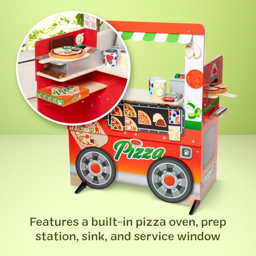 Melissa & Doug Wooden Pizza Food Truck Activity Center - image 3