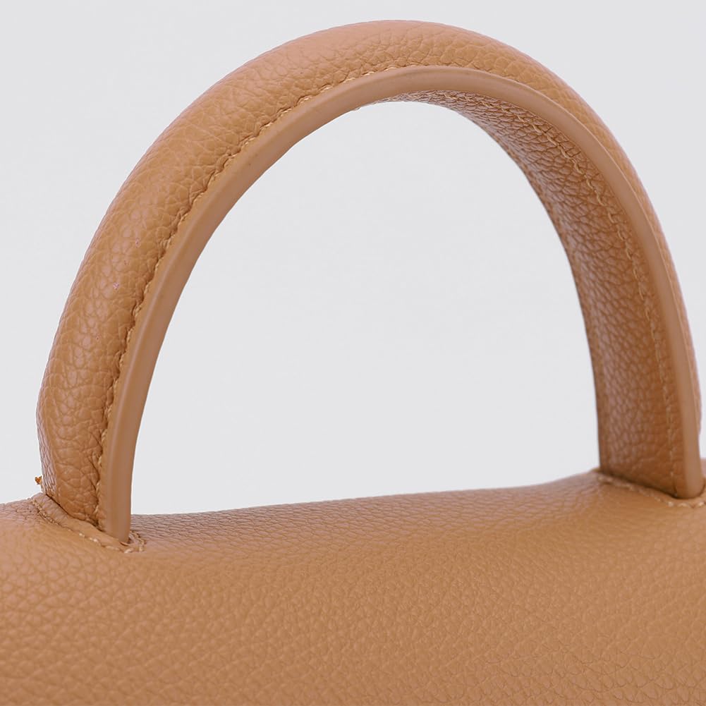 bolsos elegantes para mujer, bolso con asa superior de cuero PU de gran capacidad, bolso sencillo con correa desmontable para viajes al aire libre