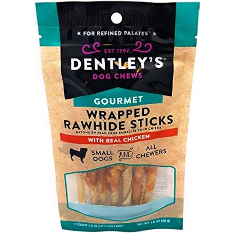 Dentley's Gourmet Wrapped Rawhide Sticks Dog Treats - Chicken Cover