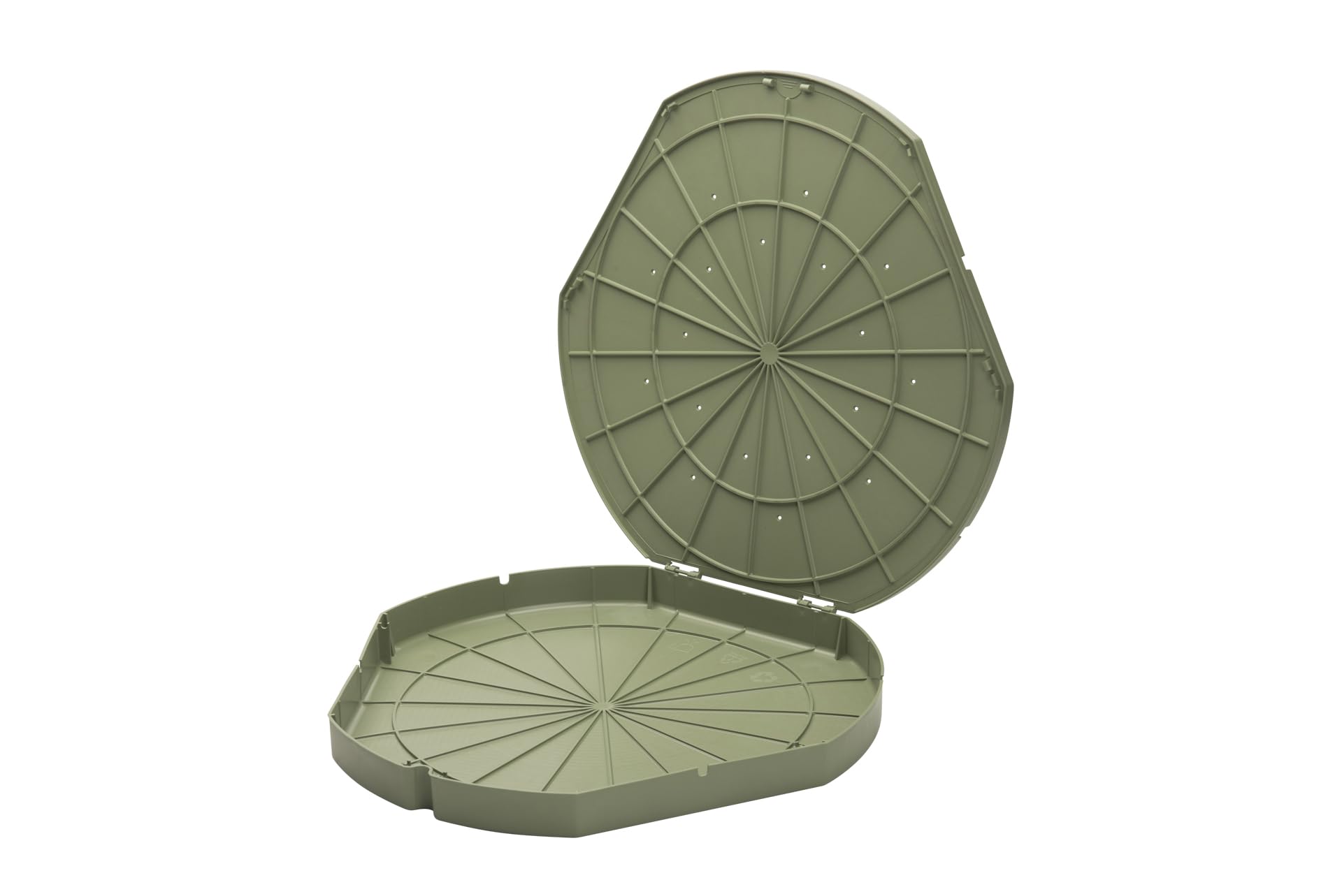reMAIN MAINBOX - 5 pezzi di cartone per pizza riutilizzabile in materiale riciclato – sostenibile Take Away Box – privato o gastronomico/adatto per pizza, lahmacun, pide, torte fiamme, UVM. (verde)