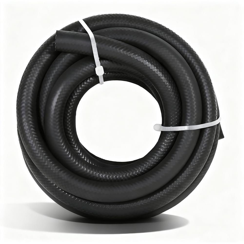 3/8 Transmission Oil Cooler Hose - J1532 Power Steering Hose 20FT, Ideal for Fuel, Hydraulic, and Power Steering Applications 300PSI High Pressure