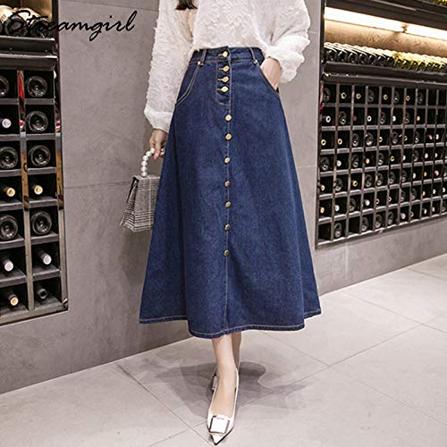 Buy HANGON Streamgirl Denim Skirt Women 
