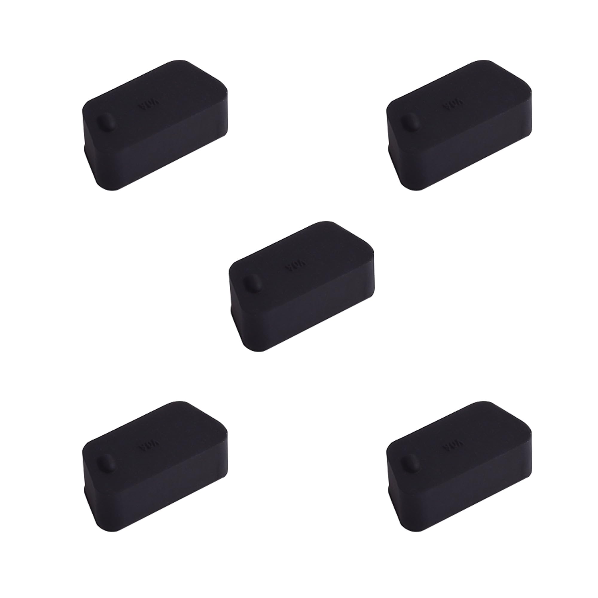 5 PCS VGA/DB9 Port Anti-dust Plugs, Silicone Covers Caps Stoppers, Port Protector for RS232, HDB15, DB9, 0.59 x 0.28 (LxW)
