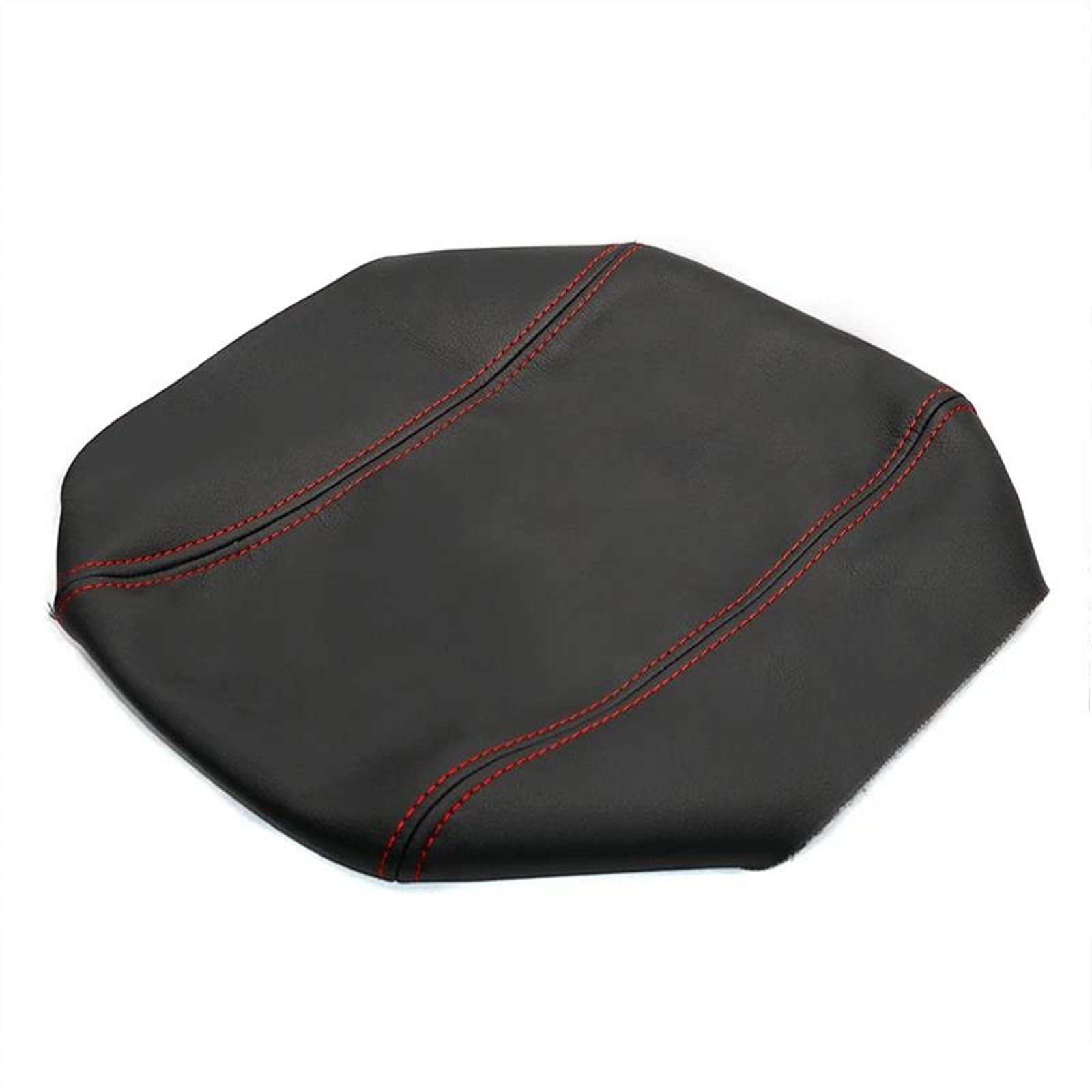 Piwine Black-Red Line Car Decoration Car Accessories Center Console Lid Armrest Box Leather Cover Sticker Trim For Pathfinder 2001 2002 2003 2004(Black-Red Line)