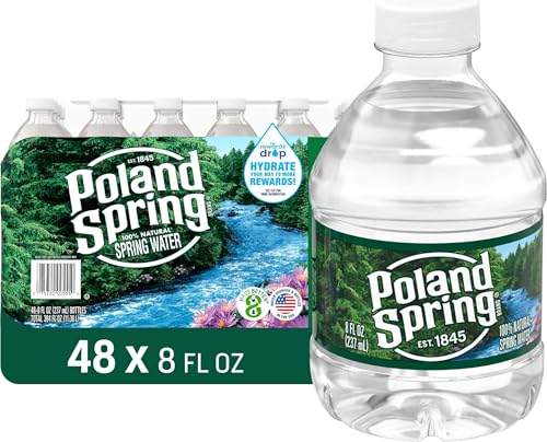 Image of Poland Spring Maine Spring Bottled Water - Mini 8 Fl Oz Bottles, 48 Pack
