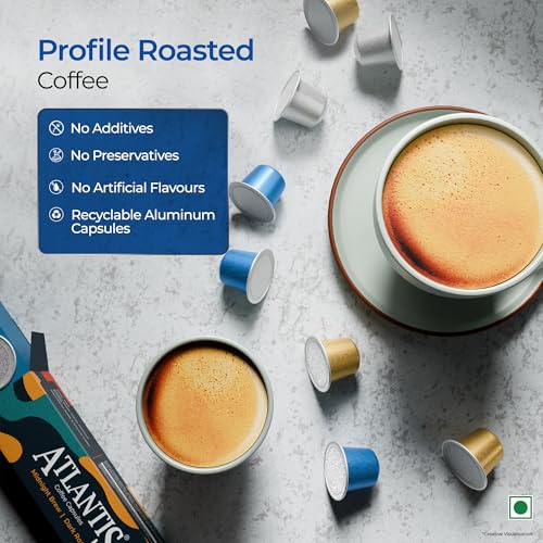 Image of Atlantis Coffee Capsules Combo Pack | Midnight Brew (Dark Roast) + Golden Hour & Daylight Brew (Medium Dark Roast) | 100% Natural & Chemical Free | Espresso Coffee Pods | Variety Pack (Pack of 18)