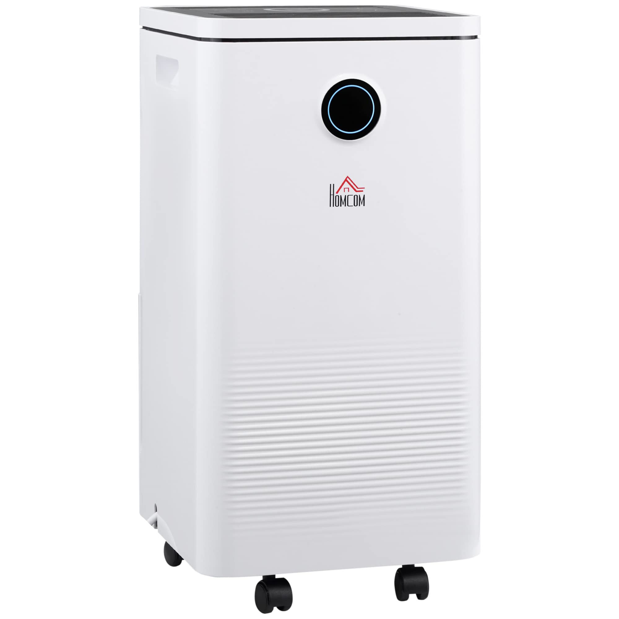 HOMCOM10L/Day Dehumidifier with 2.5L Water Tank, Digital Display, Intelligent & Sleep Mode, 24H Timer, Laundry Clothes Drying, for Home and Large Room Basement