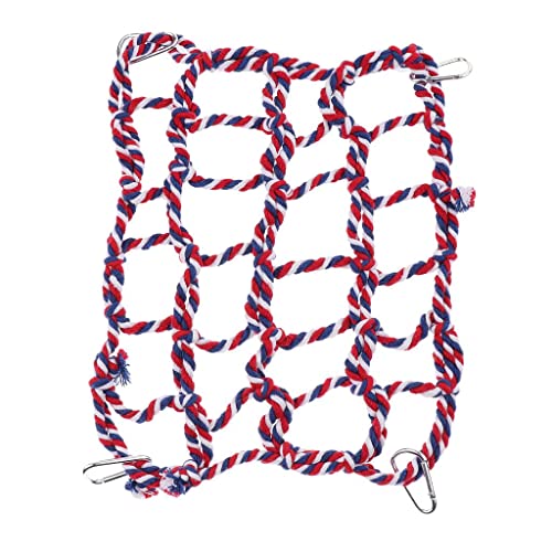 Seil-Kletterwand Klettern Spielzeug für Hamster, Ratte, Meerschweinchen, Vogel, Papagei, Nymphensittich, Wellensittich, Fink, Kakadu, Ara, usw Cover