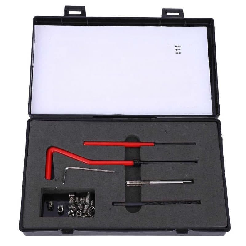 30PCS M4X0.7 Thread Repair kit Stainless Steel Twist Drill Wrench Thread Insert Thread Insert Set