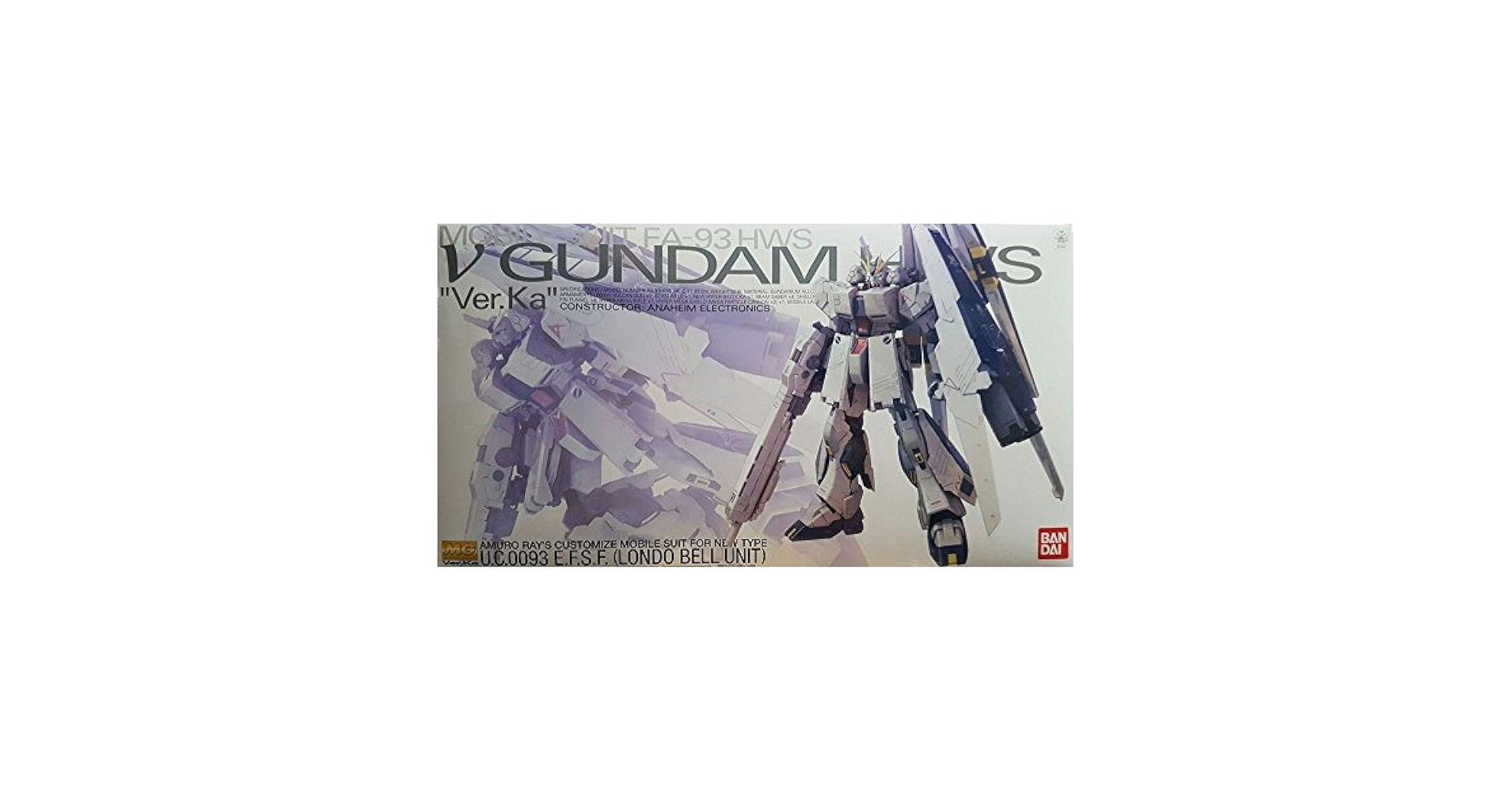 Amazon.com: MG 1/100 FA-93HWS Nu-Gundam HWS Ver.Ka : Arts