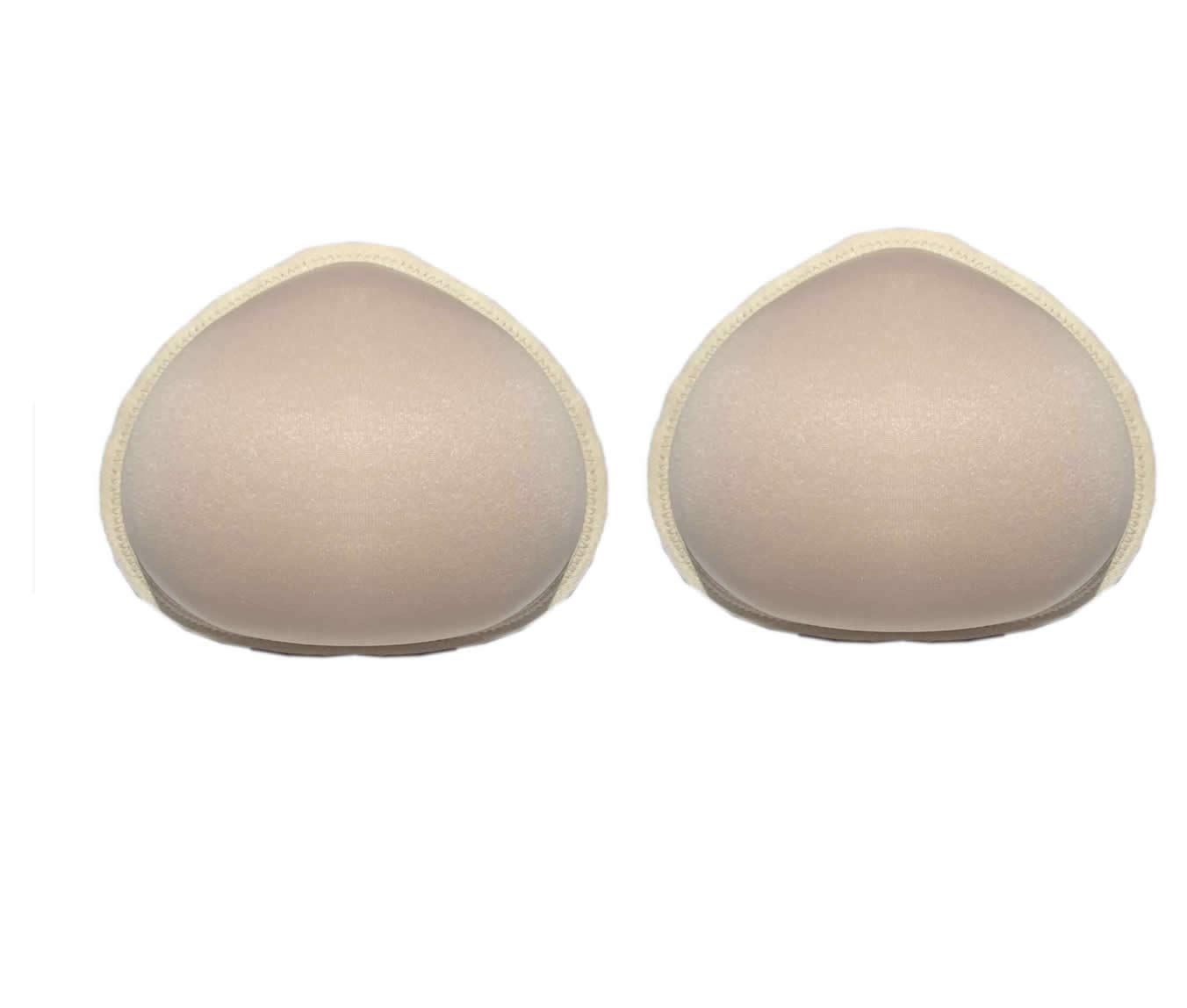 Standard Breast Form Soft Comfortable Temporary False Cotton Breast Breast Cancer Surgery Cotton pad Type Chest pad A Pair (Triangle, 36D)