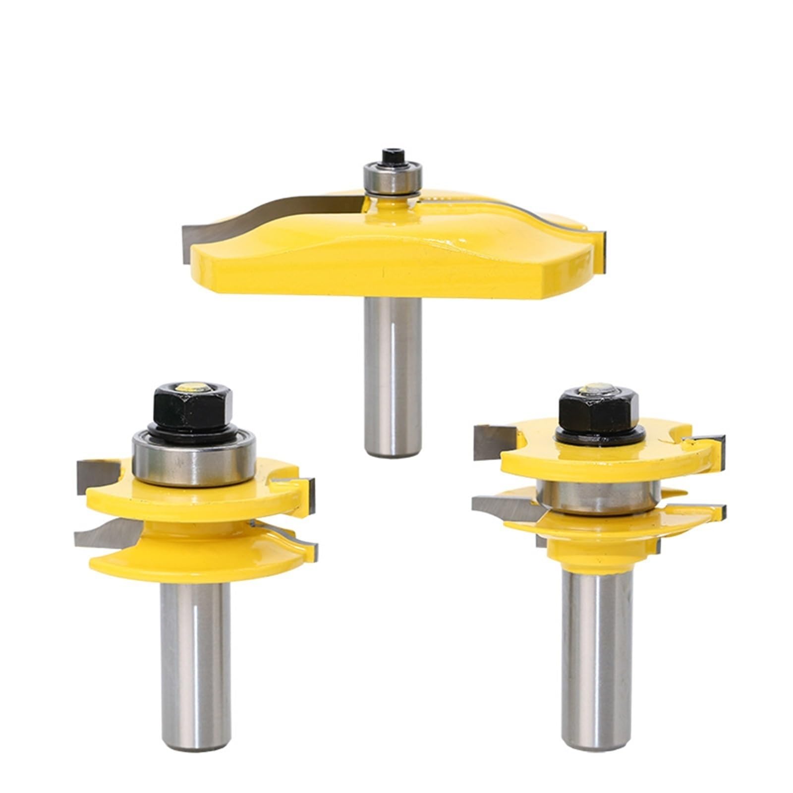 Fresa per scanalature, Fresa for legno for mortasa e tenone for porta dell'armadio 1/2 nel gambo 17-22 mm 2 pezzi o 3(3PCS)