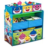 Baby Shark Design & Store 6 Bin Toy Storage Organizer by Delta Children
