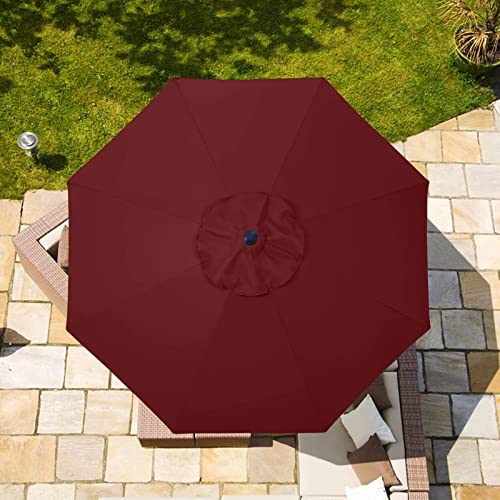 Image of ABCCANOPY 7.5ft Outdoor Umbrella Replacement Top Suit 8 Ribs (dubonnet)