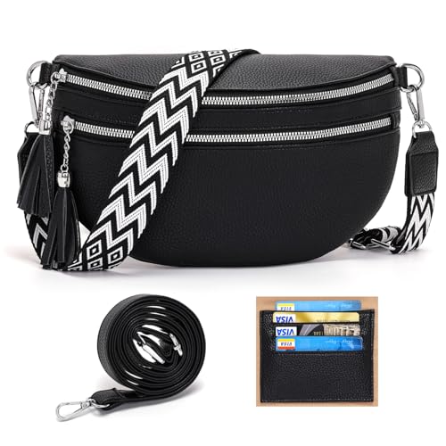 LANXINGLUO marsupio donna media borsa tracolla donna media borsetta Con scomparto per carte di...