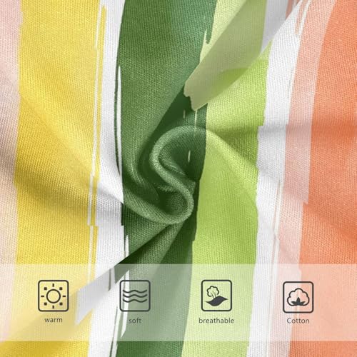 Kids Underwear, Vertical Stripes Green Pink Toddler Girl Briefs, Girls Cotton Underwear, 2T–8 Years3