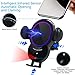 Wireless Car Charger Mount,Walotar Car Cigarette Lighter Phone Holder,Auto Clamping 10W 7.5W Qi Fast Charging Dual USB Port Air Vent Cradle for Cell Phone