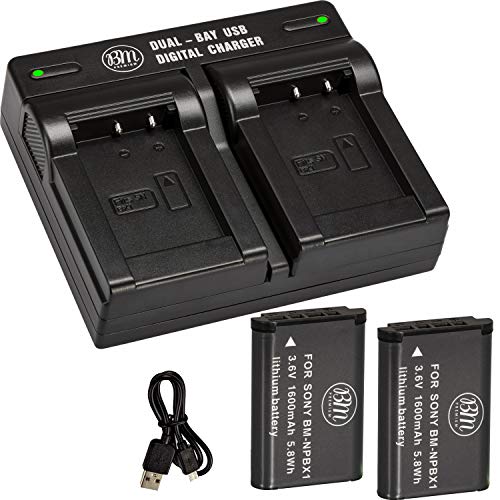 Bm 2 Np-Bx1 Np-Bx1/M8 Batteries And Dual Battery Charger For Sony Cybershot Dsc-Rx100, Rx100 Ii, Rx100 Iii, Rx100 Iv, Rx100 V, Rx100 Vi, Rx100 Vii, Dsc-Rx1R, Rx1R Ii, Hx50V, Hx60V, Hx80V, Hx90V Camera #TOP1