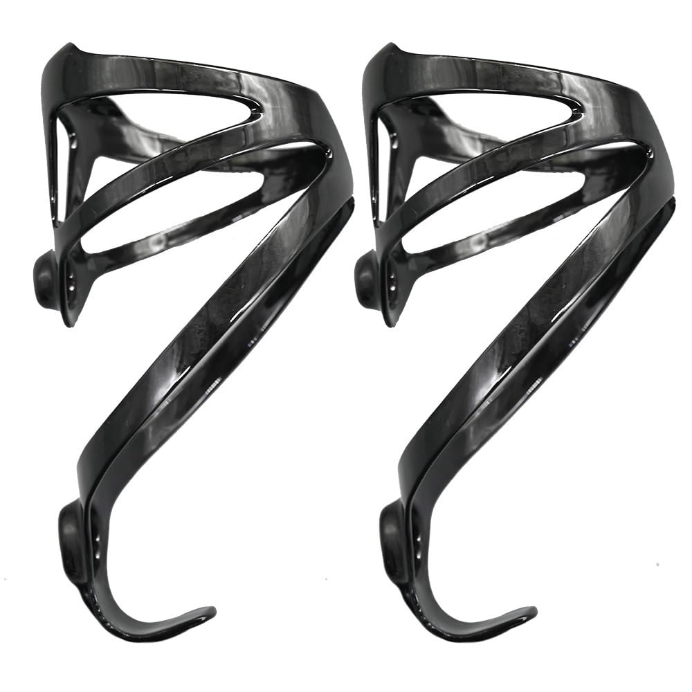 Flaschenhalter Fahrrad Flaschenhalter fürs Fahrrad, Kohlefaser, superleicht, for Rennrad, Mountainbike, Fahrrad-Trinkflaschenhalter, matt glänzend Fahrrad Flaschenhalter(2PCS Gloss ud)