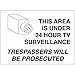 Brady 95424, Security Area Sign, (Pack of 15 pcs)