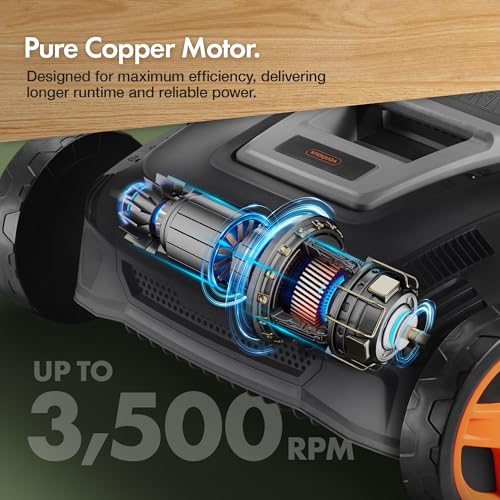 VonHaus Lawn Scarifier/Aerator/Rake Electric 1600W – for Dethatching/Raking Grass of Thatch, Moss, Dead Leaves and Aerates Soil – 45L Collection Box, 10m Cable, 6 Cutting Heights, 37cm Working Width 7 VonHaus Lawn Scarifier/Aerator/Rake Electric 1600W – for Dethatching/Raking Grass of Thatch, Moss, Dead Leaves and Aerates Soil – 45L Collection Box, 10m Cable, 6 Cutting Heights, 37cm Working Width - Image 7