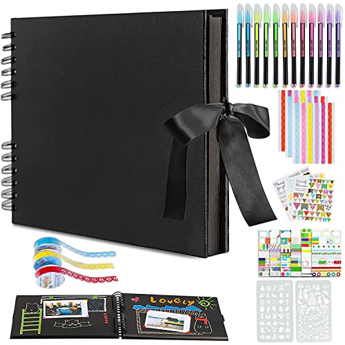 El Mejor Listado de Albumes para comprar online. 42 Álbumes de Fotos, WAYAMY Álbumes de Recortes, Álbum de Fotos de Viaje, Álbum de Fotos Scrapbook, Álbum de Recortes de Bricolaje Expandible, Kit de Álbum de Recortes Hecho a...