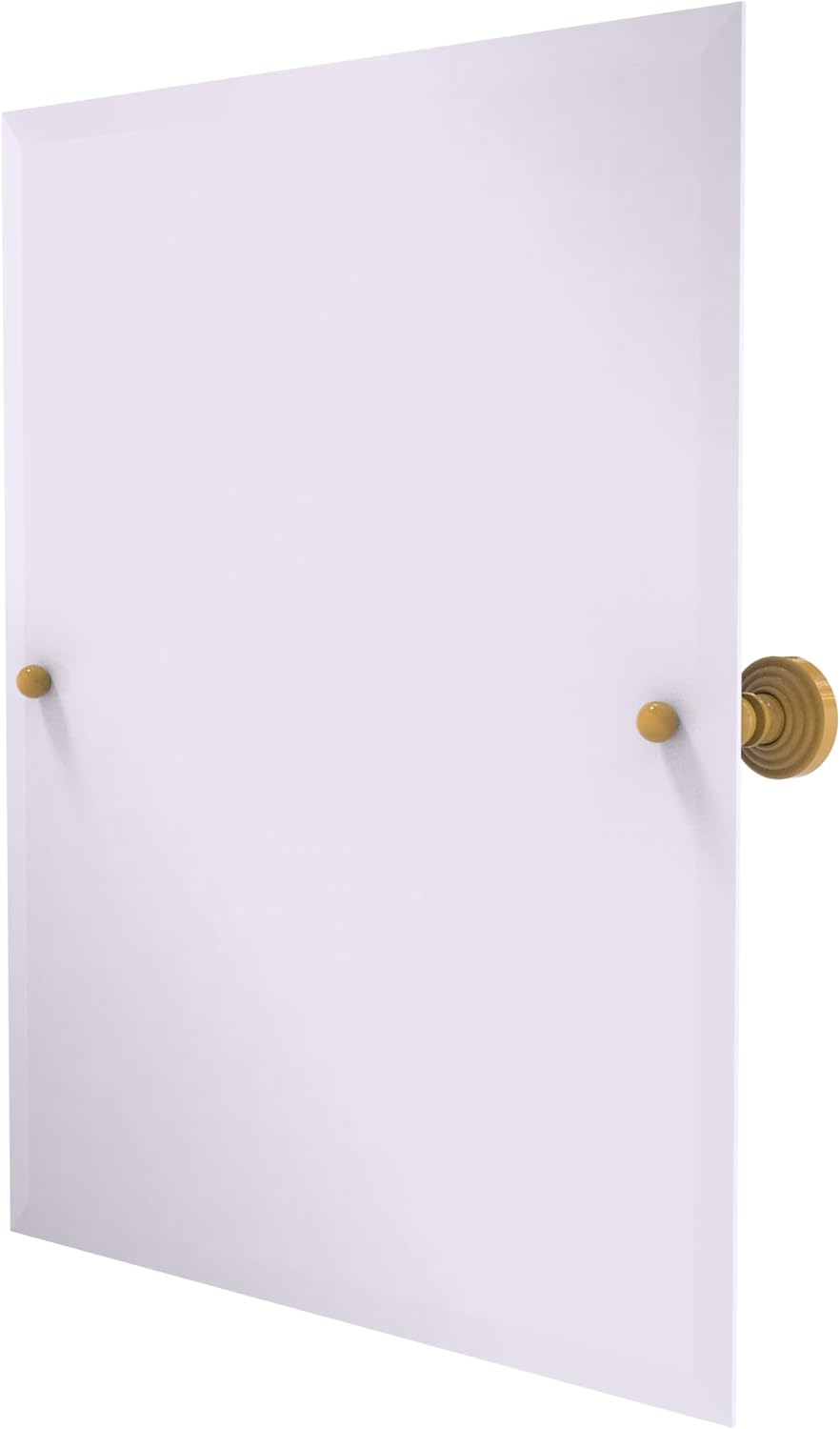 Allied Brass WS-92-SGL Frameless Rectangular Tilt Mirror with Beveled Edge, Spanish Gold