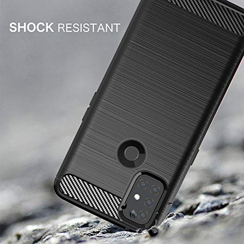 Coque en TPU fibre carbone pour One Plus Nord couleur noir Top Qualité + One Plus Nord Coque en TPU fibre carbone pour One Plus Nord couleur noir Top Qualité + One Plus Nord